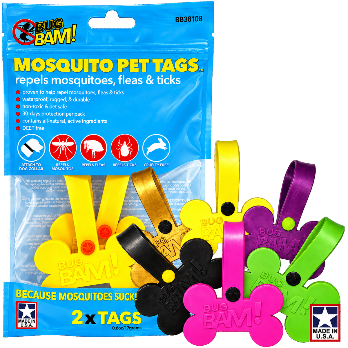 Mosquito, Flea & Tick Pet Tags